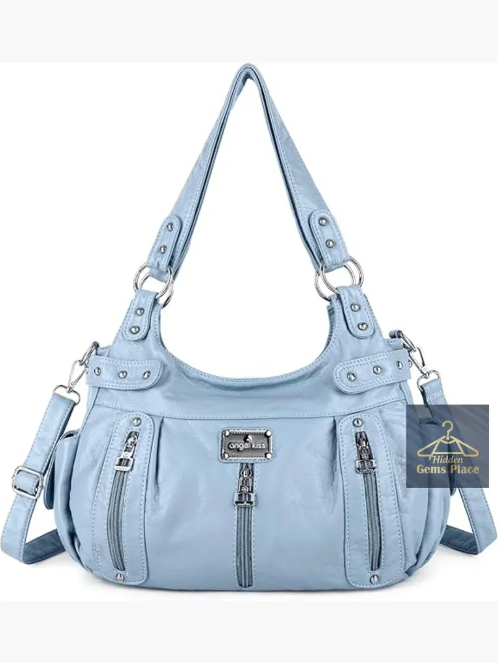 Large Faux Leather Crossbody Hobo Satchel Shoulder Handbag Tote Purse